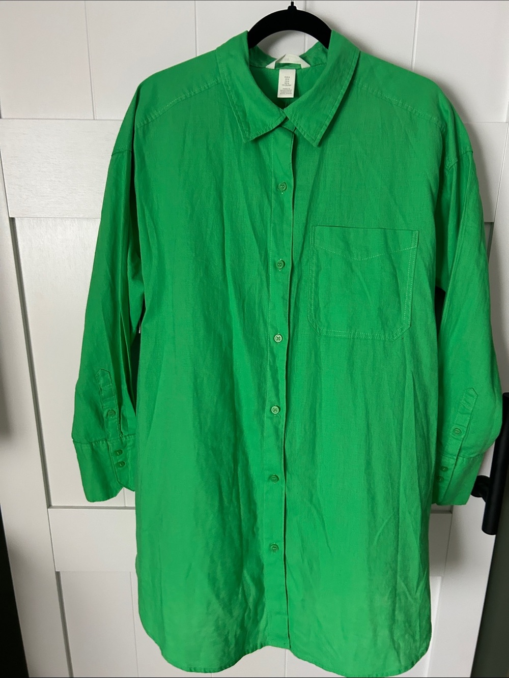 H&M Green Shirt Dress
